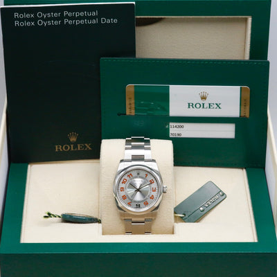 Rolex Air-King 114200 Concentric Arabic Numeral Dial Year 2016