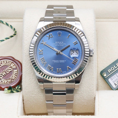 Rolex Datejust 2 Blue Azzurro Dial 116334