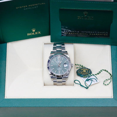 Rolex Datejust 41 Green Motif Dial 126334