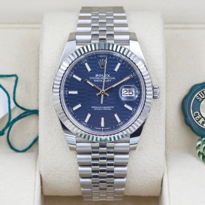 Rolex Datejust 41 Blue Motif Dial 12633