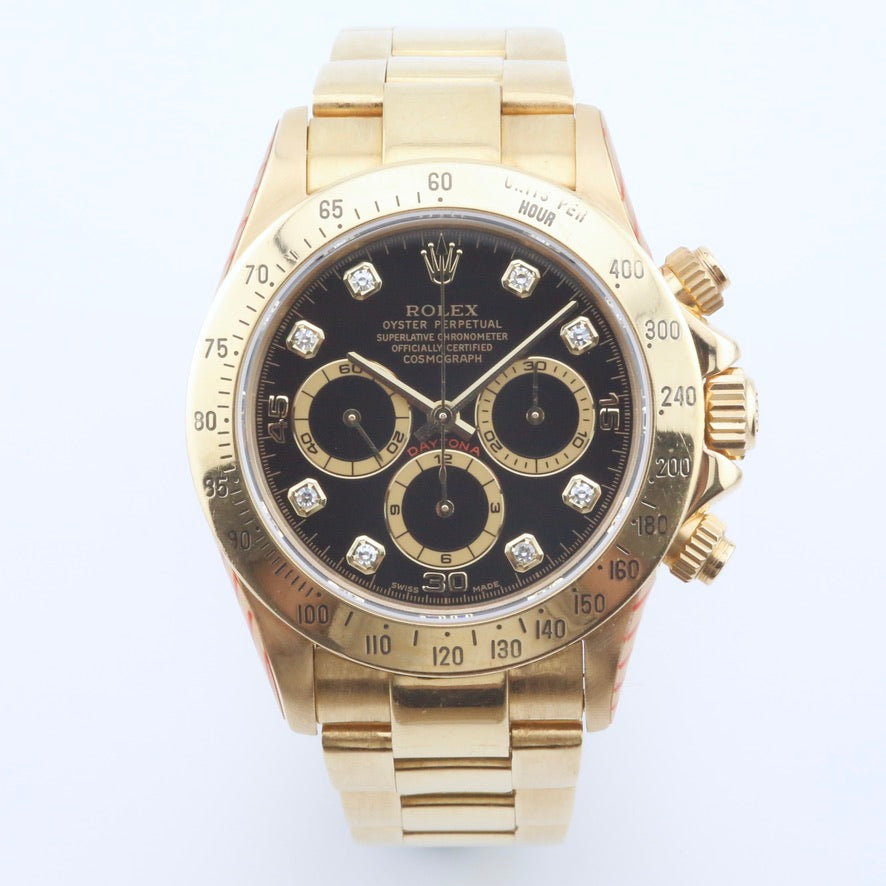 Rolex Daytona Zenith Black Diamond Dial M16528 Year: 1999