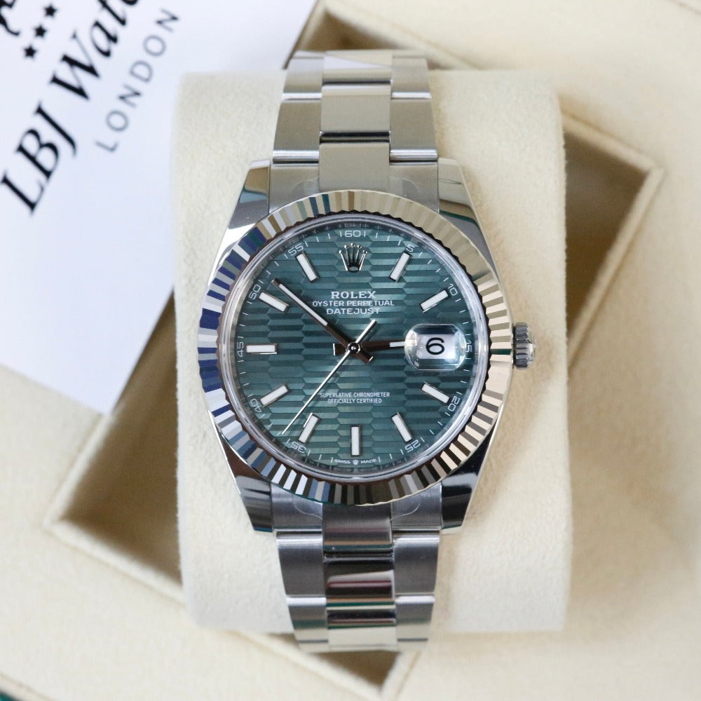 Rolex Datejust 41 Green Motif Dial 126334