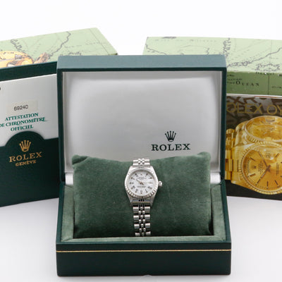 Rolex Datejust 26 69240 White Roman Dial Year: 1998