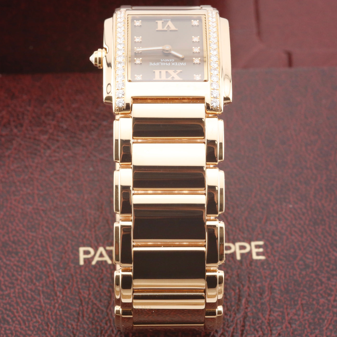 Patek Phillipe Twenty~4 4910/11R-010 Rose Gold Brown Dial Year 2006