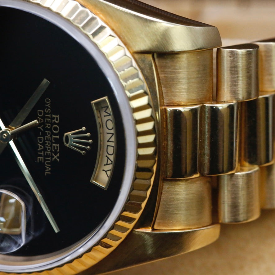 Rolex Day-Date 36 18038 Onyx Dial Year: 1984