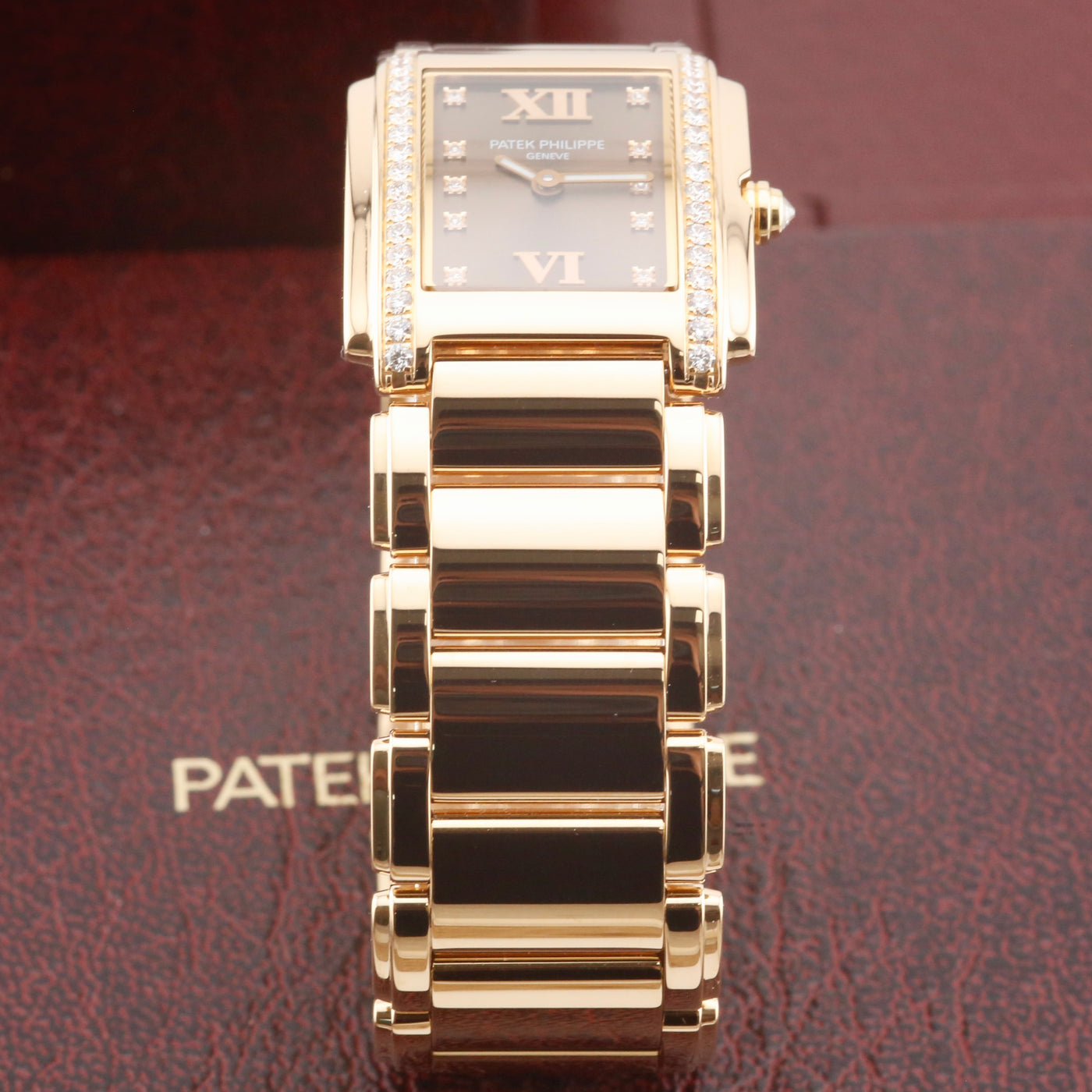 Patek Phillipe Twenty~4 4910/11R-010 Rose Gold Brown Dial Year 2006