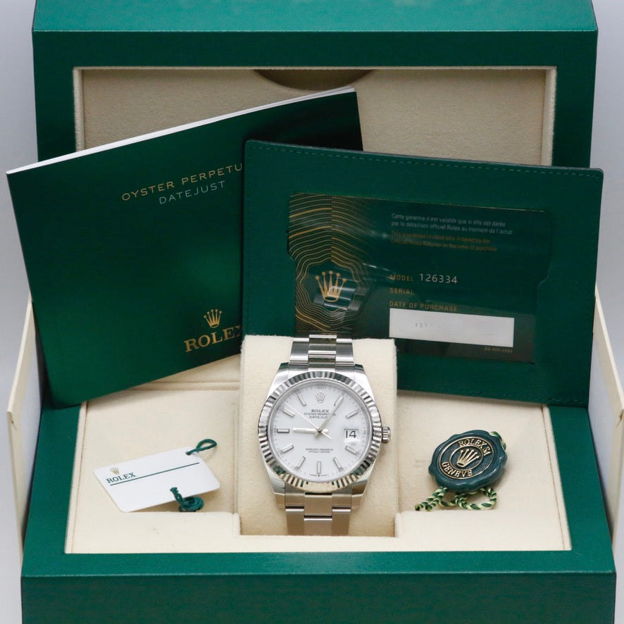 Rolex Datejust 41 White Dial 126334