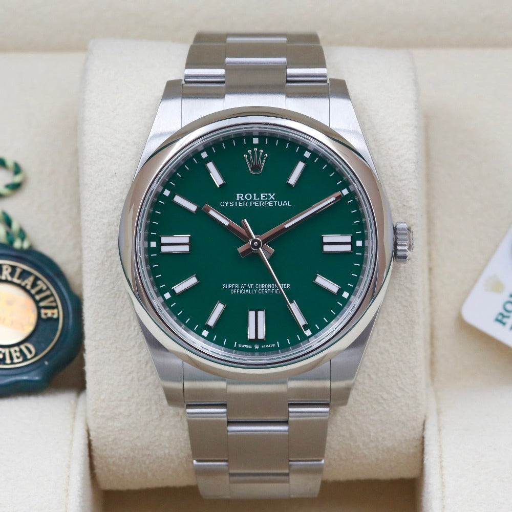 Rolex Oyster Perpetual 41 Green 124300 Year: 2024