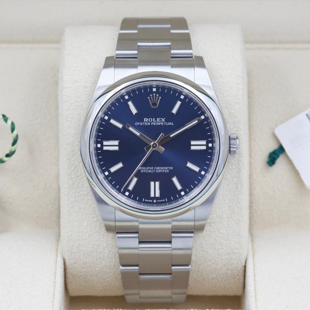 Rolex Oyster Perpetual Blue Dial 41 124300