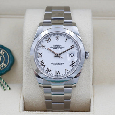 Rolex Datejust 41 White Dial 126300