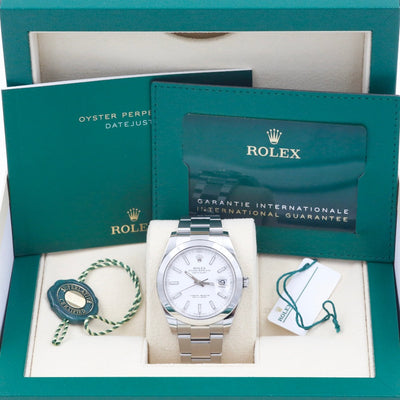 Rolex Datejust 41 White Dial 126300 Year: 2022