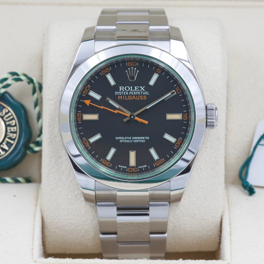 Rolex Milgauss 116400GV Black Dial Year: 2020