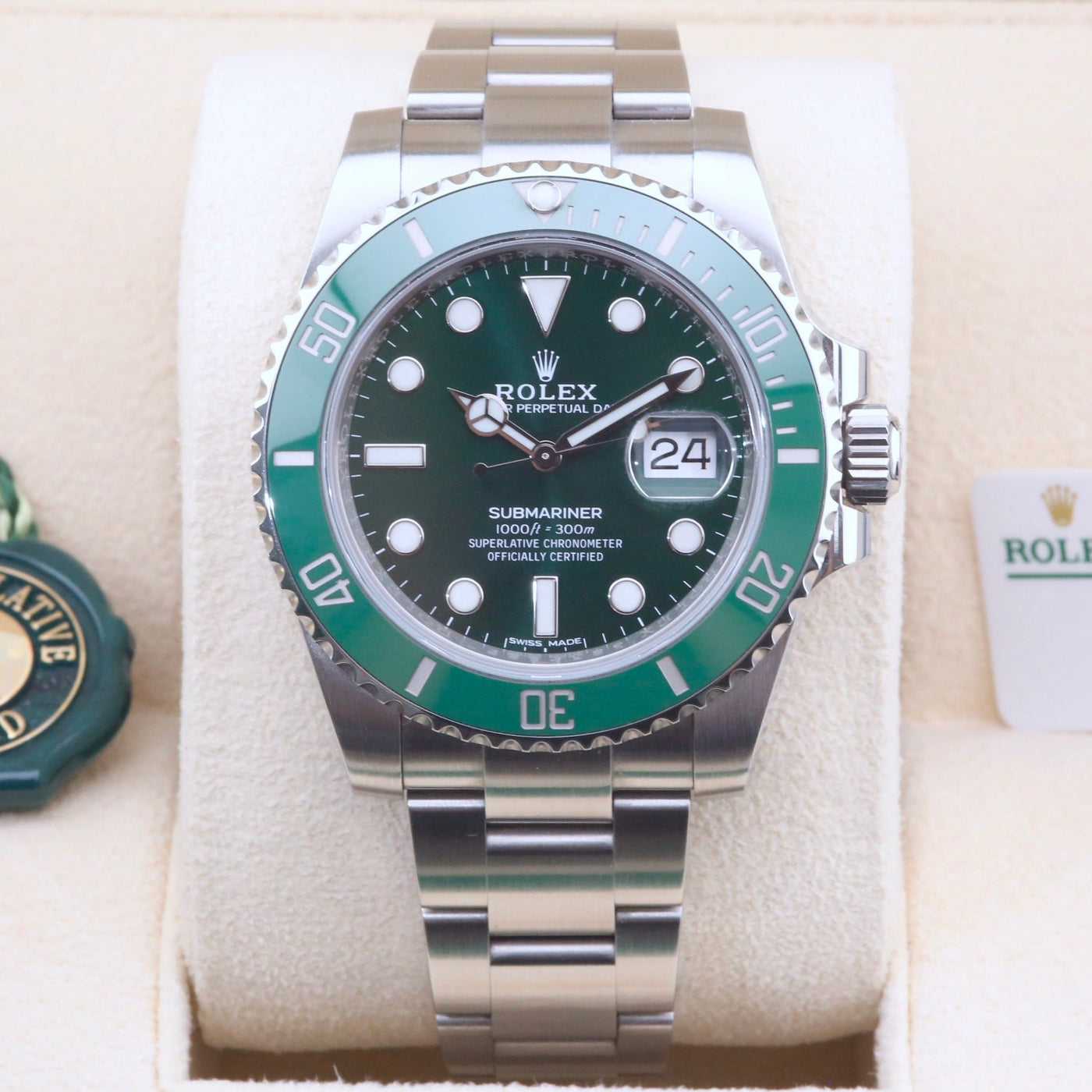 Rolex Submariner Hulk 116610LV Year: 2019