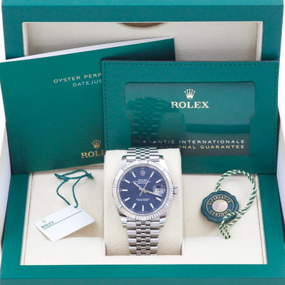 Rolex Datejust 41 Blue Motif Dial 12633