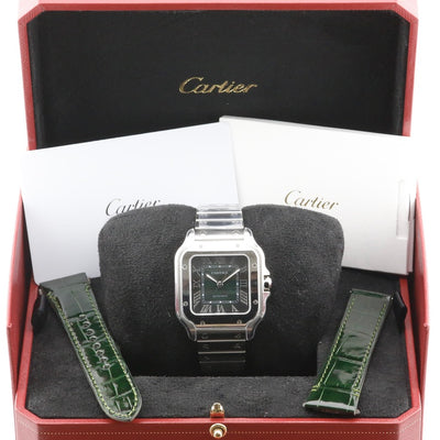 Cartier De Santos Green Dial WSSA0061 Year: 2024