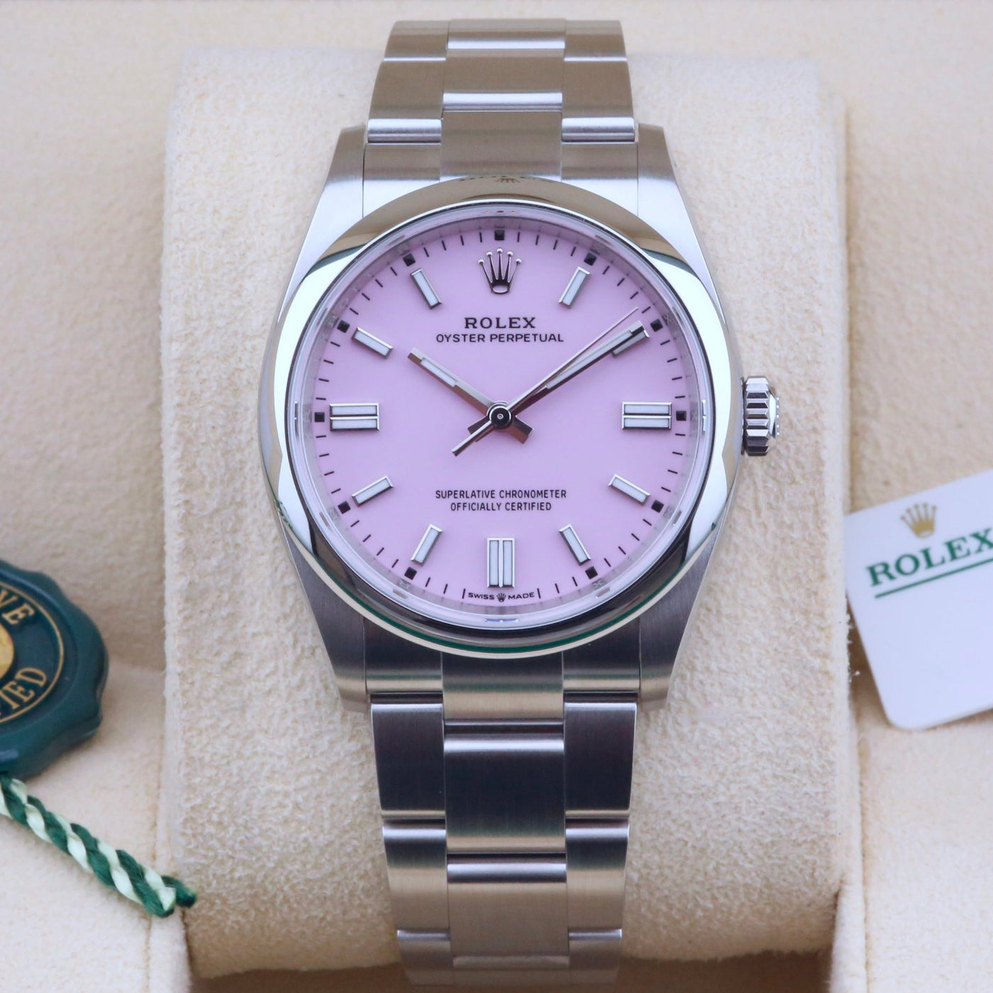 Rolex Oyster Perpetual 36 Pink Dial 126000 Year: 2024