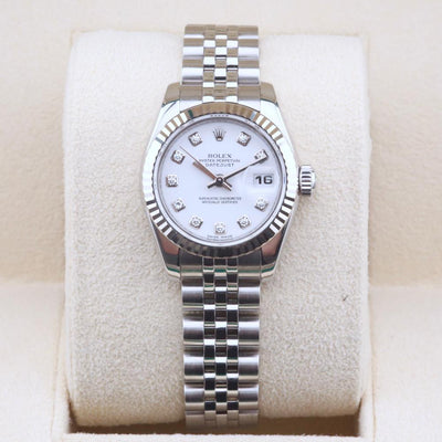 Rolex Datejust 26 White Diamond Dial 179174 Year: 2008