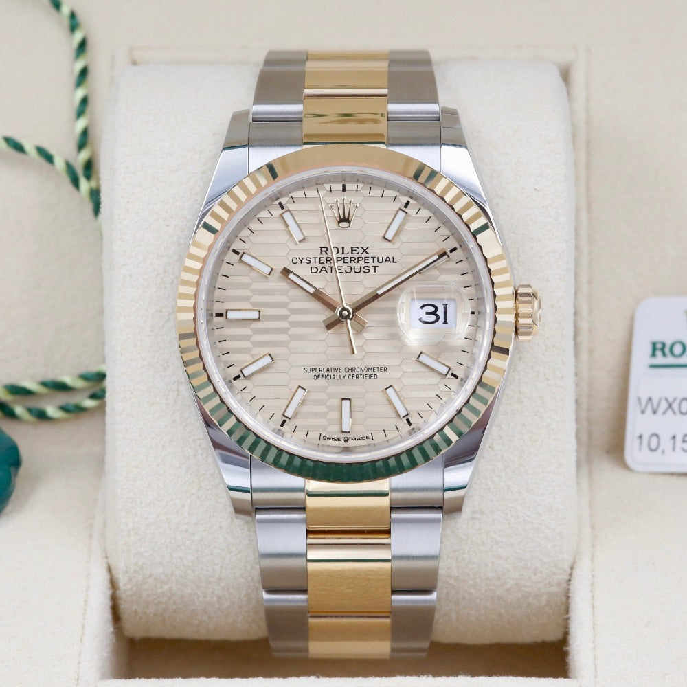 Rolex Datejust 36 Champagne Motif Dial 126233