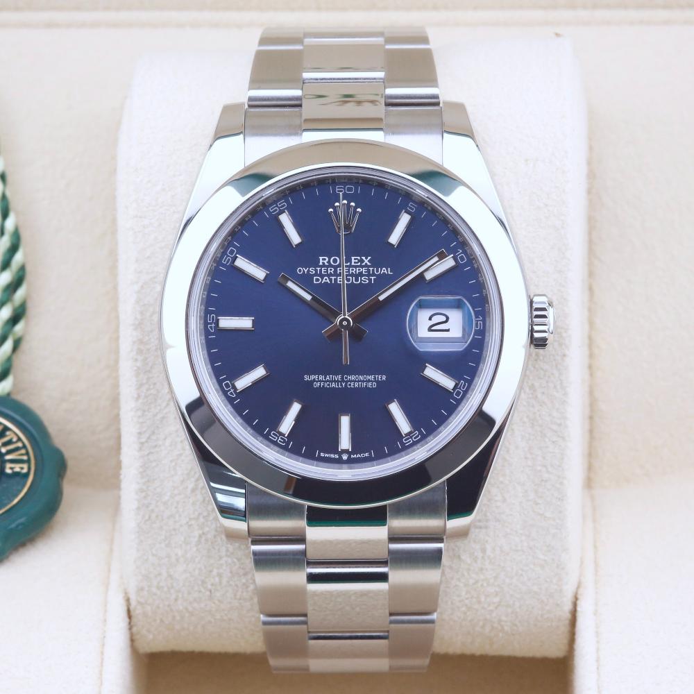 Rolex Datejust 41 Blue Dial 126300 Year: 2022