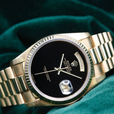 Rolex Day-Date 36 18038 Onyx Dial Year: 1984