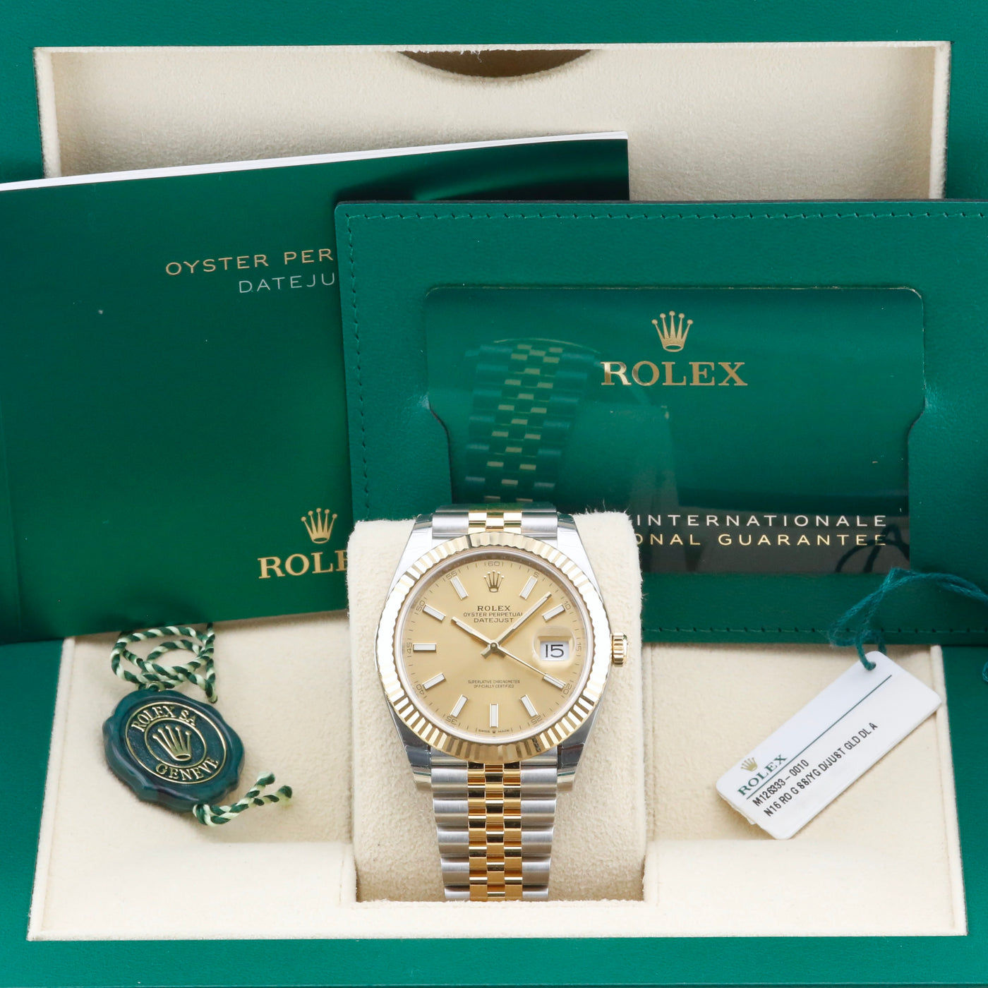 Rolex Datejust 41 Champagne Dial 126333 Year: 2021