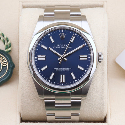 Rolex Oyster Perpetual Blue Dial 41 124300 Year: 2023