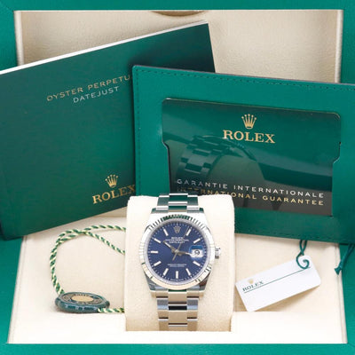 Rolex Datejust 36 Blue Dial 126234 Year: 2024