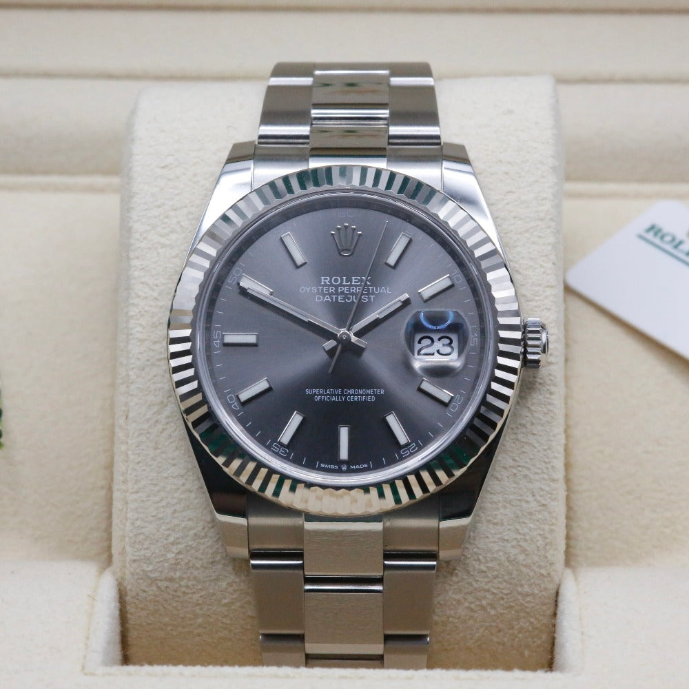 Datejust 41 Rhodium Dial 126334