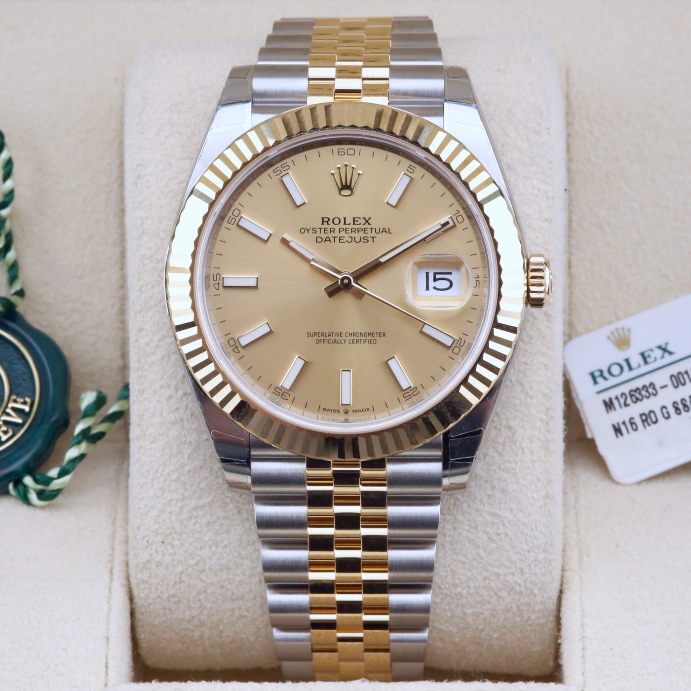 Rolex Datejust 41 Champagne Dial 126333 Year: 2021