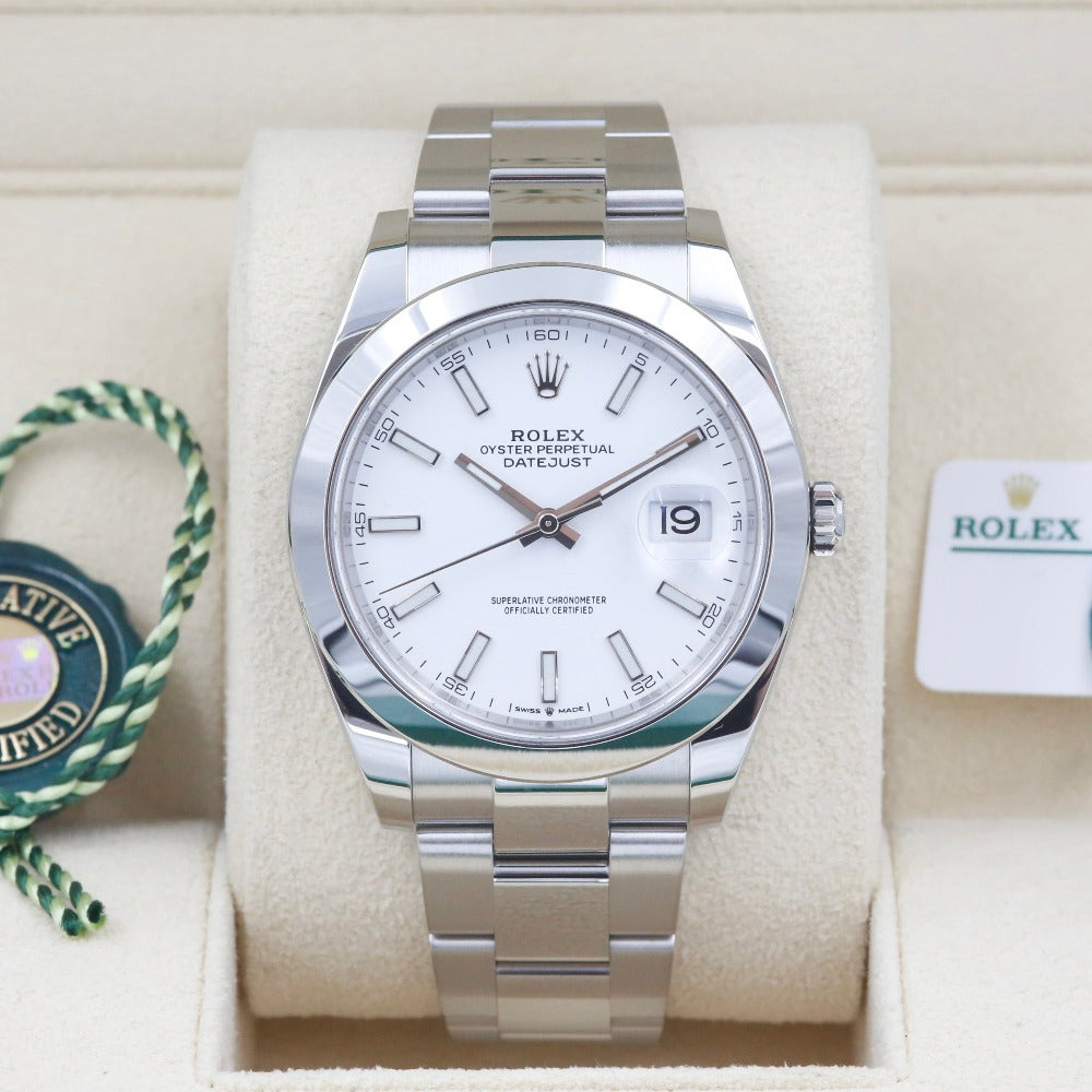 Rolex Datejust 41 White Dial 126300 Year: 2022