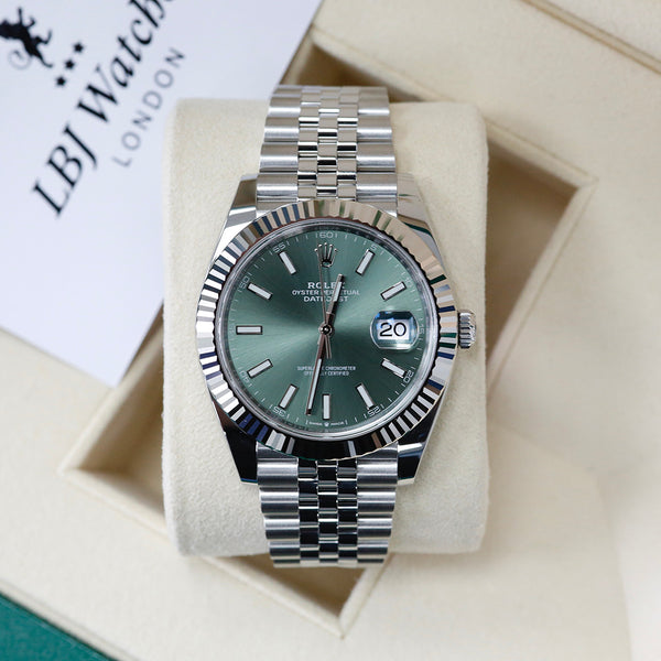 Datejust green dial discount 41